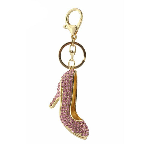 High Heel Crystal Key Chain