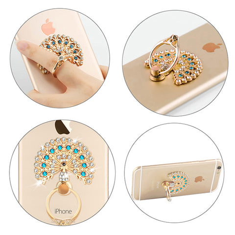 Luxury Peacock Phone Ring