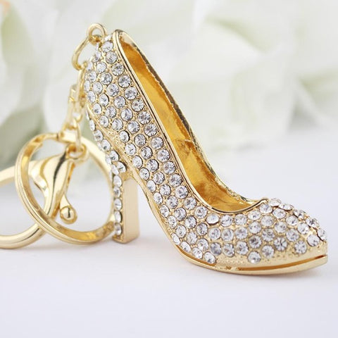 High Heel Crystal Key Chain